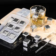 Нержавеющая сталь льда многоразового охлаждения камни для виски вино держать ваш напиток холодный дольше