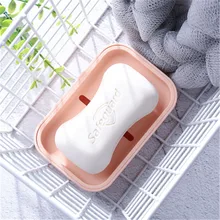 Горячая мыльница для Ванной Принадлежности для ванной комнаты дренажная портативная мыльница стойка