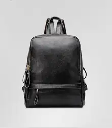 Известный бренд рюкзак Для женщин рюкзаки Твердые Винтаж для девочек школьные сумки для девочек черный из искусственной кожи Для женщин