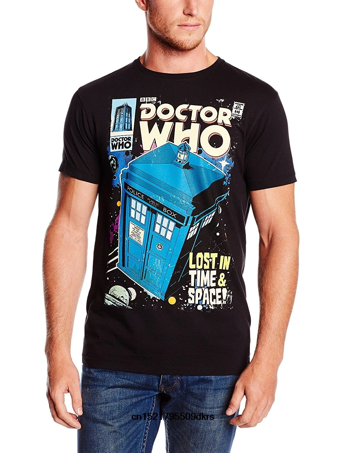 

Men t shirt Doctor Who Tardis Comic Book Cool High Quality Printed Tops Tees t-shirt novelty tshirt women