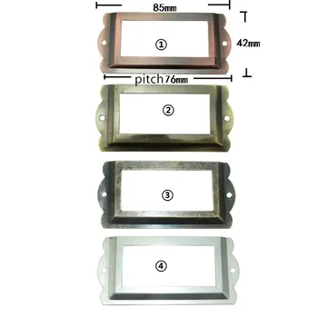 

Vintage Metal Kitchen Drawer Cabinet Door Handle Furniture Knobs Cupboard Modern Shell Pull Handles,Card Holder,85*42mm,1PC