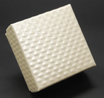 

7.3*7.3*3.5cm Jewelry Display Box 48pcs/lot Multi Colors Black Sponge Paper Ring /Earrings Box Packaging Gift Box