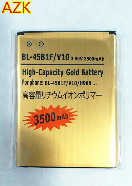 АЗК золото 3500 мА/ч BL-45B1F Батарея для LG V10 H968 H961N H900 H901 VS990 F600L F600S F600K Замена | Мобильные
