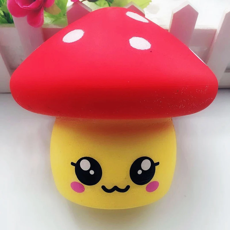 

Soft Mushroom Squishy Slow Rebound Cartoon Mini Pu Foam Compression Toy Color Mushroom Squishy Series Decompression Toy - NNL254