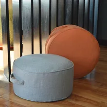 Futon chair cushion tea ceremony washable lintn cotton cloth thickened round pond cushion