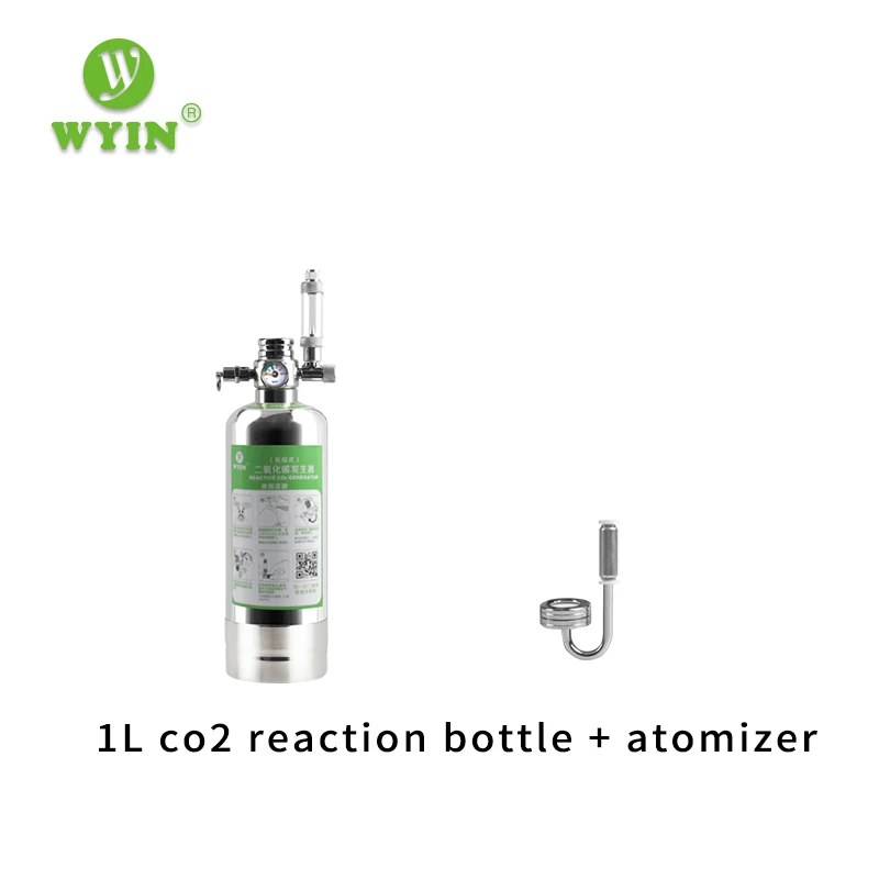 Аквариум DIY CO2 система генератора комплект с давлением воздушного потока регулирующий водное растение аквариумный реактор - Цвет: 1L B