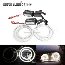 Hopstyling 1 комплект ксеноновые Белый Ошибка Бесплатная CCFL глаза ангела для VW Гольф 4 MK4 фар автомобиля Замена комплекты аксессуаров