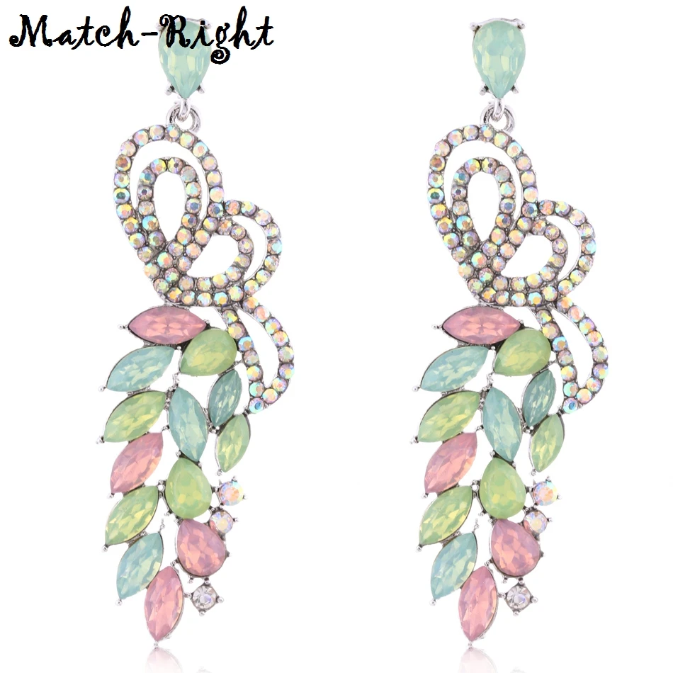 

Match-Right Trendy Earrings for Women/Statement/Long/Hanging/Rhinestone/Wedding/Bride/Drop Earrings Women Jewelry Female SP420