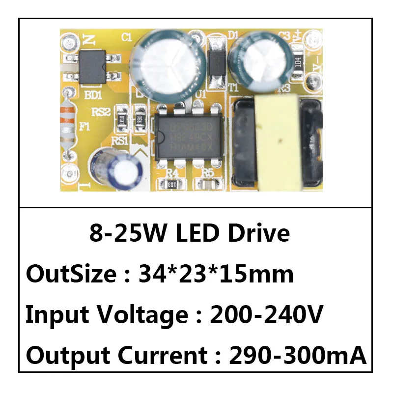 Светодиодный драйвер 8 Вт-50 Вт источник питания постоянный ток 290-300ма автоматический контроль напряжения трансформаторы для Светодиодный светильник DIY