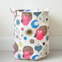 Корзина для белья с рисунком совы, складывающаяся Водонепроницаемая корзина для хранения одежды, домашняя одежда, сумки в форме бочонка, детская игрушка, хранение белья, бочки