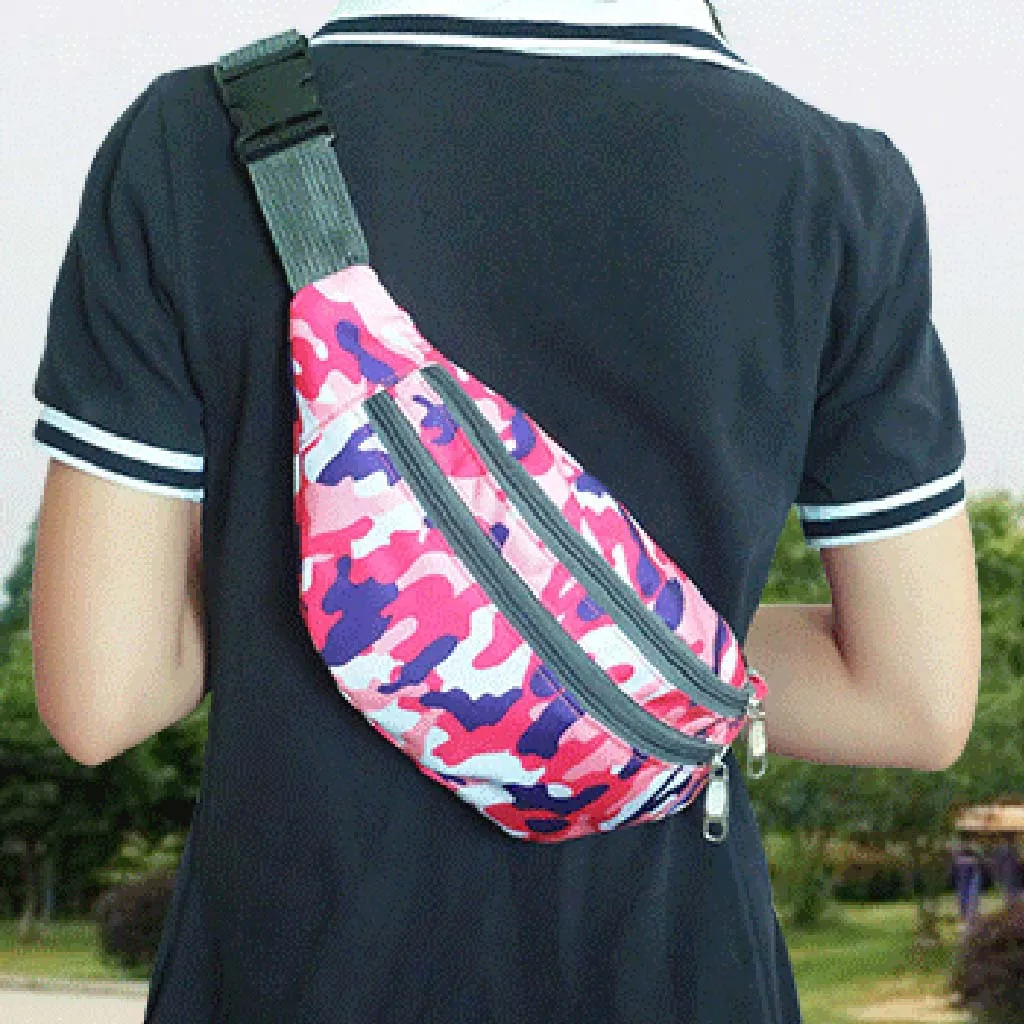 Новая модная нейтральная Уличная Повседневная спортивная сумка на молнии с карманом унисекс двойная сумка для мобильного телефона кошелек Повседневная дропшиппинг# GEX