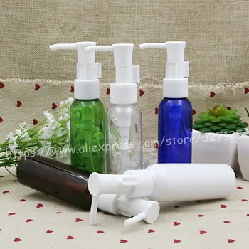

60ml pretty colors PET bottle with white plastic pump.lotion/hand wash/Shampoo/moisturizer/facial water PET bottle