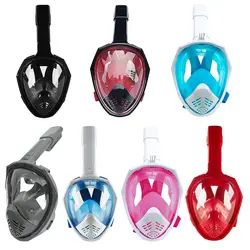 Новая маска для дайвинга подводная противотуманная маска для подводного плавания с полным лицом для женщин и мужчин, Детские аксессуары