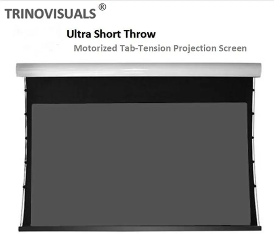 

T1ALRUST-H,16:9 Advanced Electric Motorized Tab-tension Projection Screen, for XIAOMI JMGO Ultra-Short Throw Projectors