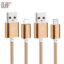 Nylon Braided Micro USB Cable Data Sync Charging Cable for iPhone 5 5s 6 6s plus ipad 4 Samsung Galaxy HTC Xiaomi Mobile Phones