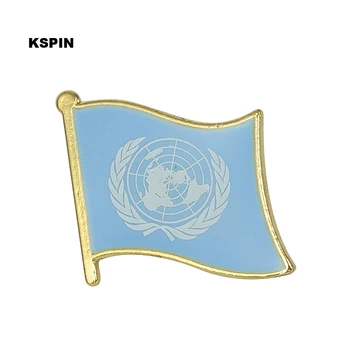 

United Nations flag lapel pin badge pin 300pcs a lot Brooch Icons KS-0255