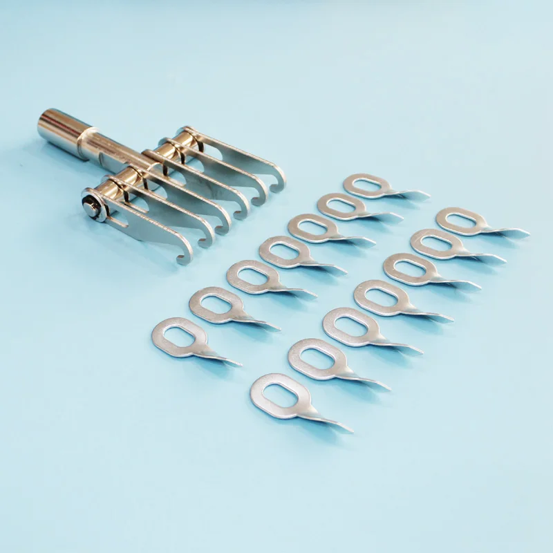 

steel 6 finger dent bear claw with 18 pieces zinc plated iron twisted pull rings dent puller kit car body repair tools