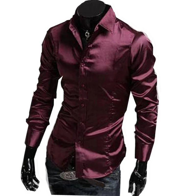 dark maroon dress shirt