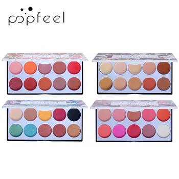 

Popfeel Professional Makeup Set For Women Including Shimmer Eyeshadow Blush Nude Concealer Primer Foundation Palette Longlasting