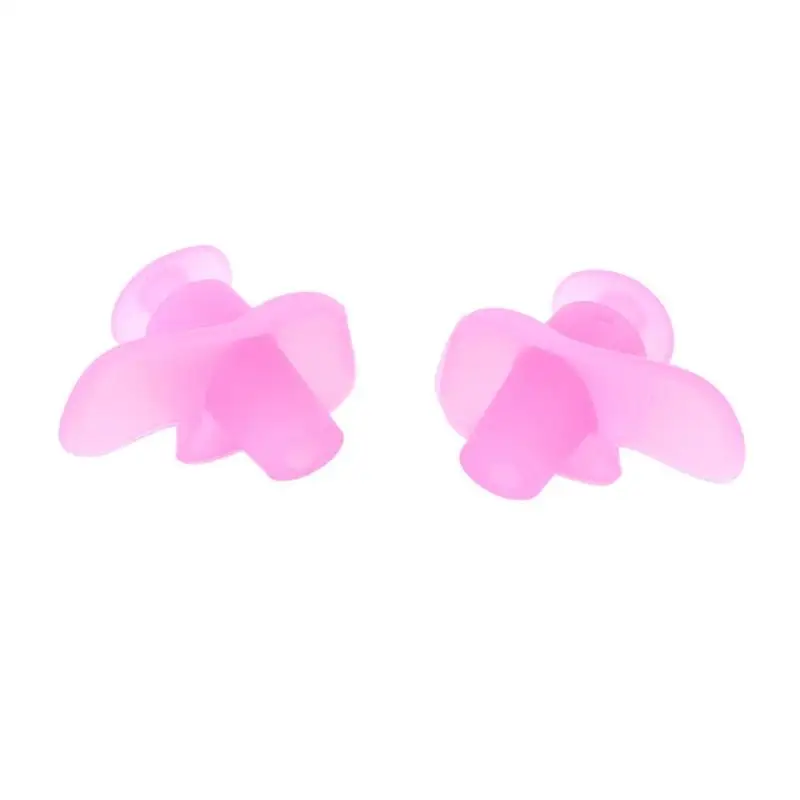 1 Pair Soft Ear Plugs Flower Shape Dust-Proof Waterproof Silicone Earplugs for Summer Diving Water Sports Swimming Accessories