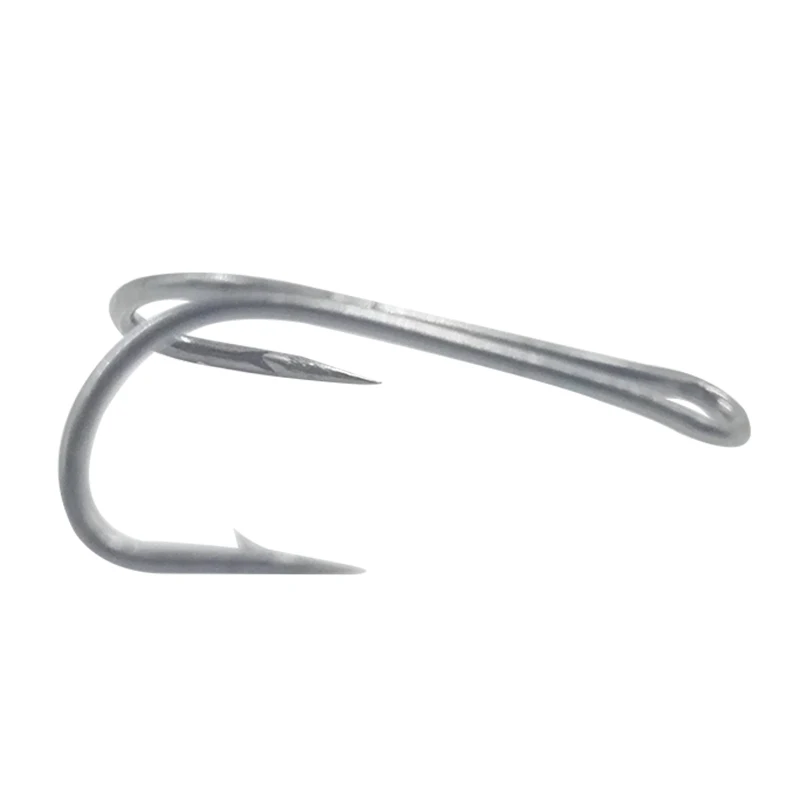 OUTKIT 20Pcs/Lot High-Carbon Steel Fishing Hooks Crank Hook Fly Tying Double Hook For Bass Lure Fishing High Quality Accessories