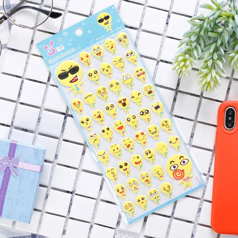 DIY Красочные Прекрасный Выражение kawaii наклейки дневник планировщик журнал Note Diary Бумага Скрапбукинг альбомы фотометка