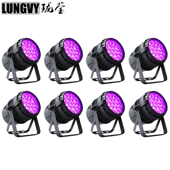 

Free Shipping 8pcs/Lot 19x12w RGBW 4IN1 Zoom Outdoor LED Par Light IP65 Waterproof DMX512 For DJ Nightclub Party Event