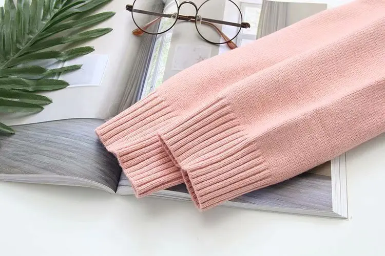 V-neck Sweater Women Long Sleeve Pullover Casual Solid Basic Sweater Autumn Spring Winter KKFY2520 V-neck Sweater Women Long Sleeve Pullover Casual Solid Basic Sweater Autumn Spring Winter KKFY2520