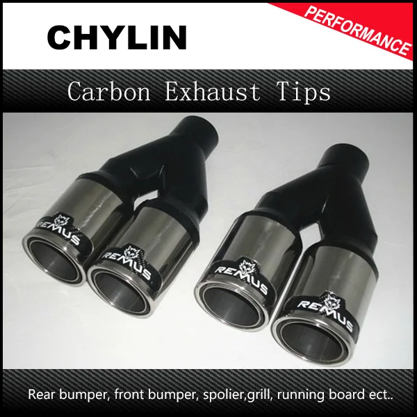 2.5 inch Inlet Universal Remuse Car Exhaust Tips 304