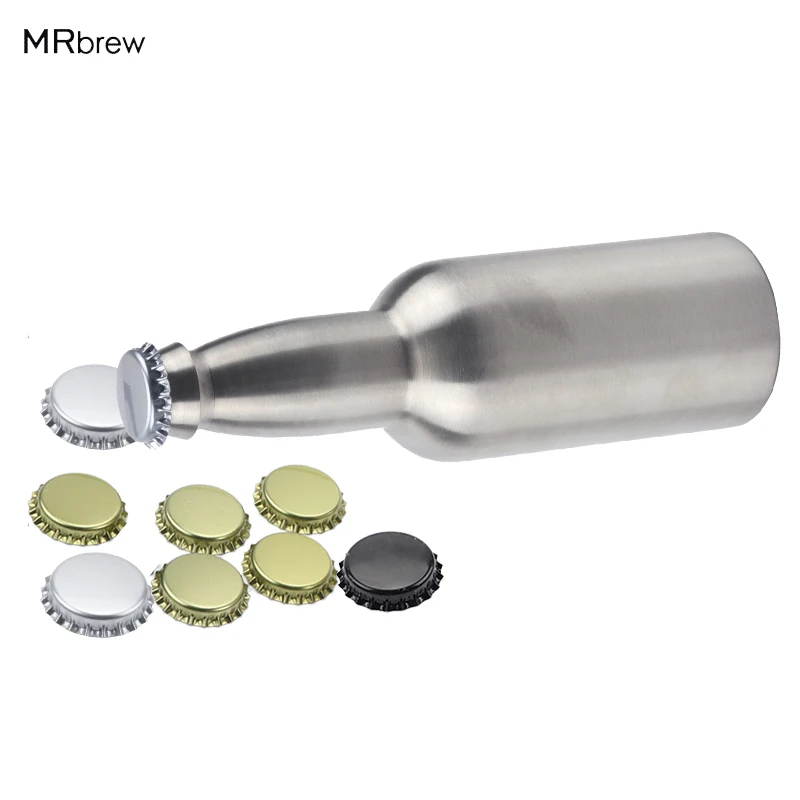 

12oz 330ml Stainless Steel Beer Bottle Standard Beer Bottle with 10pcs Beer bottle cap beer lid