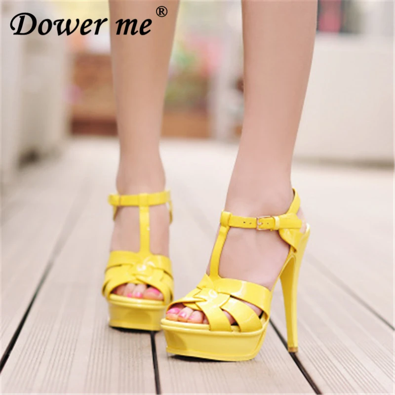 

2019 new free shipping quality genuine leather high heel sandals women sexy footwear fashion lady shoe hot sale Heel height shoe