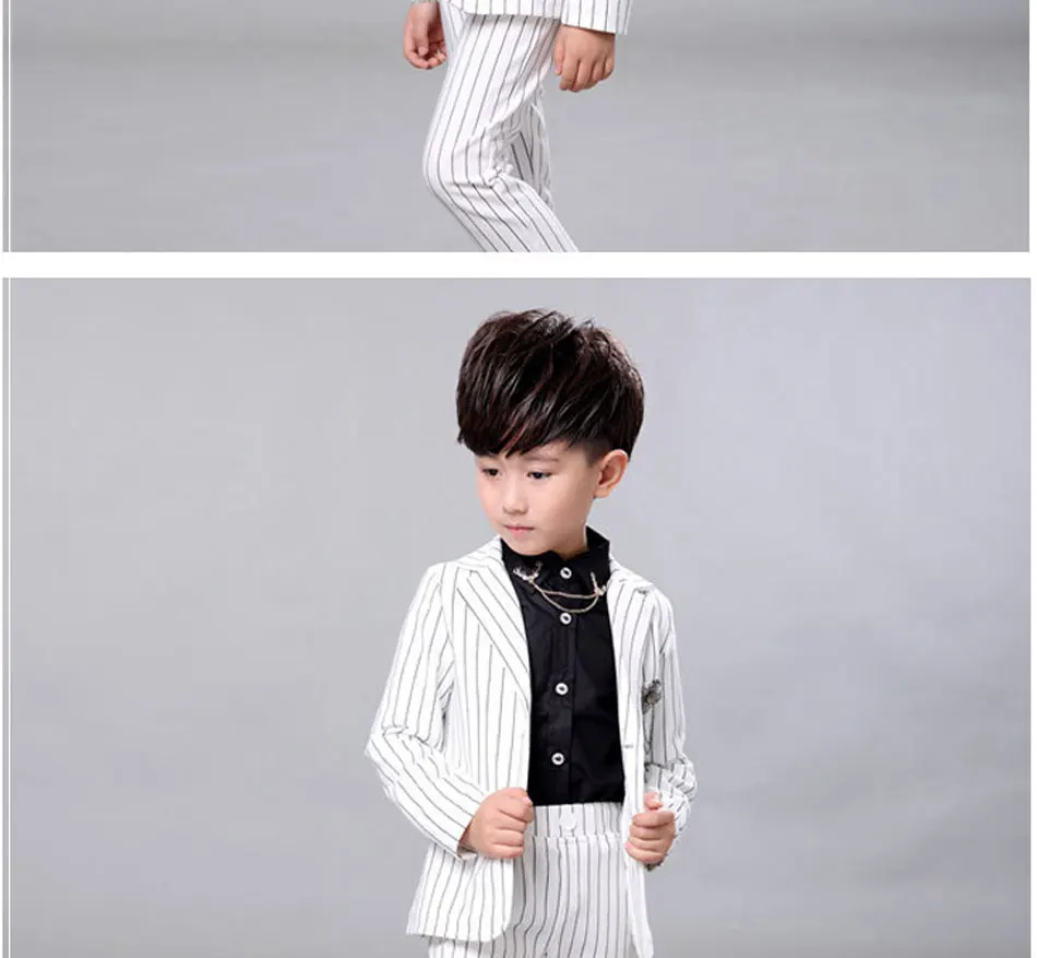 Весенне-осенний Детский костюм для мальчиков, костюм с курткой и штанами, свадебное детское платье для мальчиков
