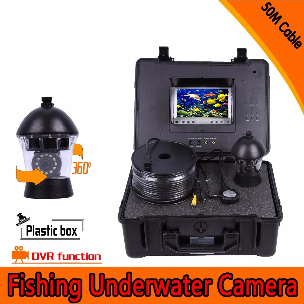 (1 Set)50m Cable Underwater Fishing Camera Ir Camera 360 Degree