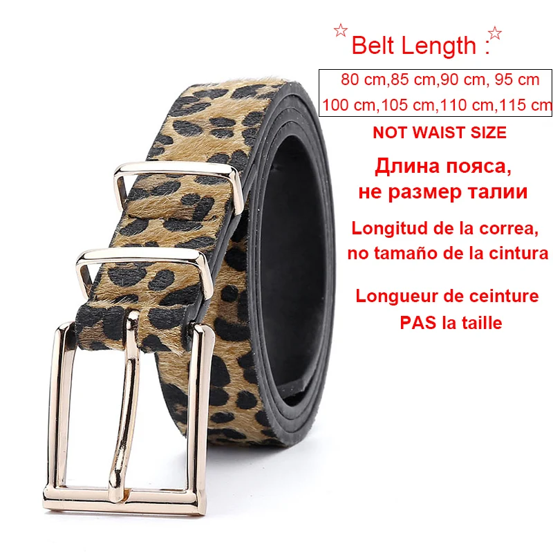 Horsehair Belt With Leopard Pattern Belt 2