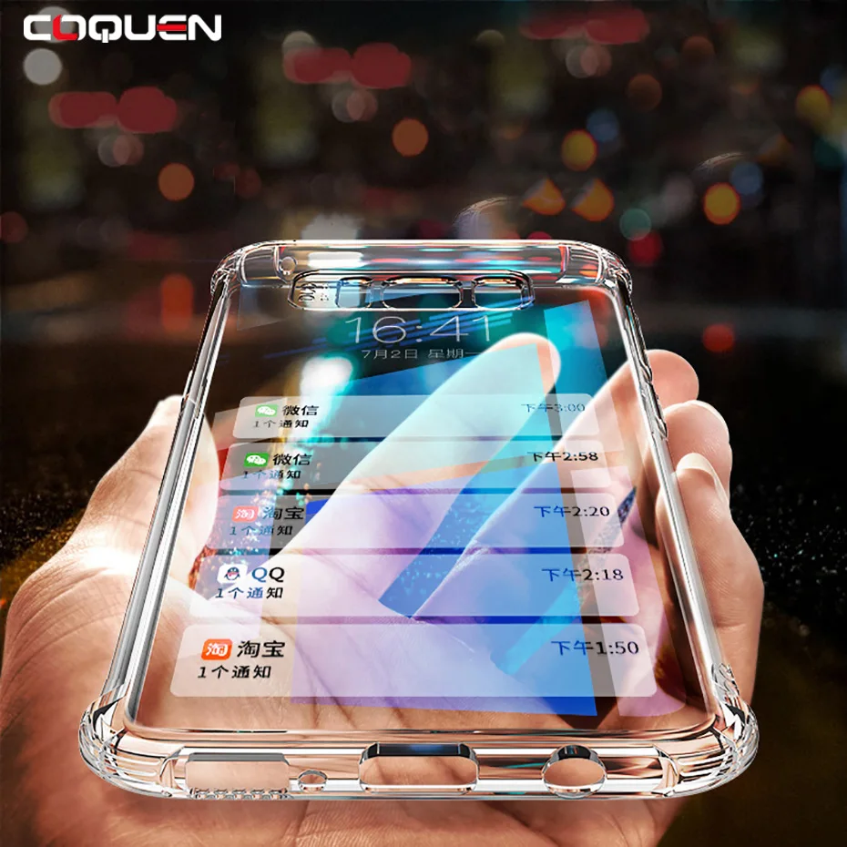 

COQUEN Transparent Soft Silicone Protective Cover For Samsung Galaxy S9 S8 Plus S6 S7 Edge Case Phone Case For Samsung Note 9 8
