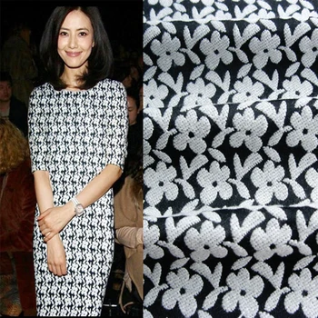 

free ship 50% COTTON jaquard fabric price for 1 meter 53" wide