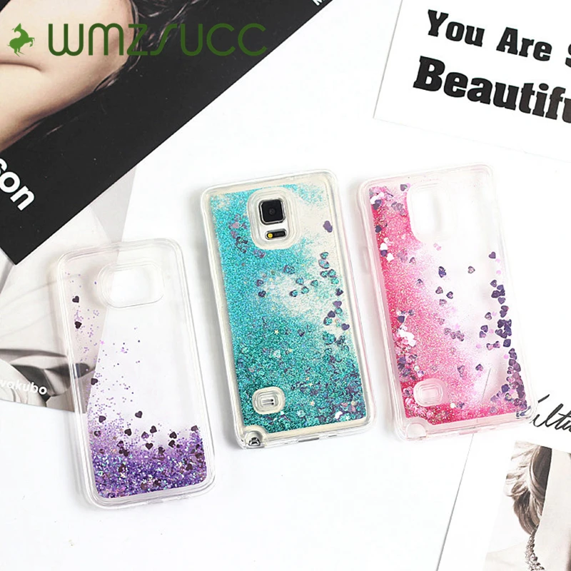 WMZSUCC Shining Quicksand Liquid Glitter Phone Case For Samsung Galaxy S6 Edge S7 S8 Note 3 4 5 |
