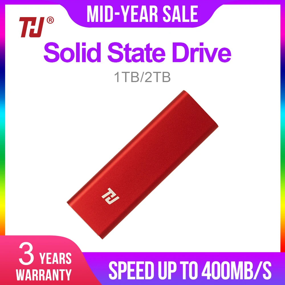THU Mini SSD HD 128GB USB3.0 External Solid State Drive 256GB 512GB 1TB