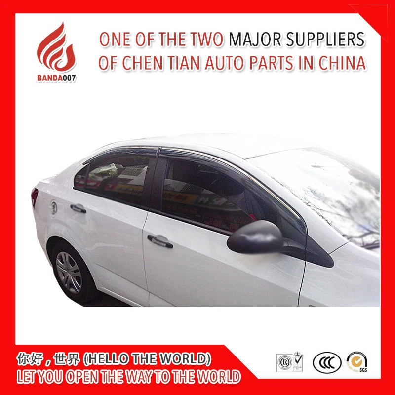 

4 Piece Injection molding trim vent shade rain sun wind deflector window visor for Aiweio 2011 2013 2014