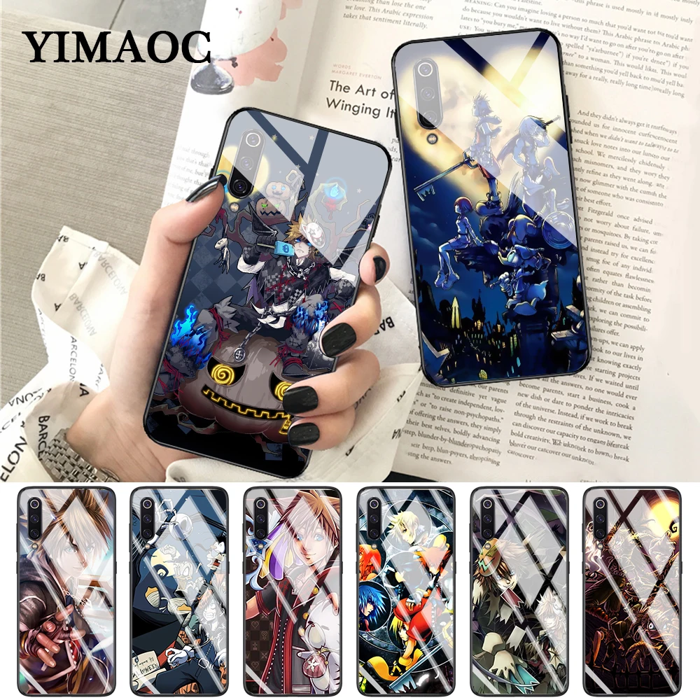 YIMAOC Kingdom Hearts DIY роскошный стеклянный чехол для Xiaomi Redmi 4x 6A note 5 6 7 Pro mi 8 9 Lite A1 A2 F1 |