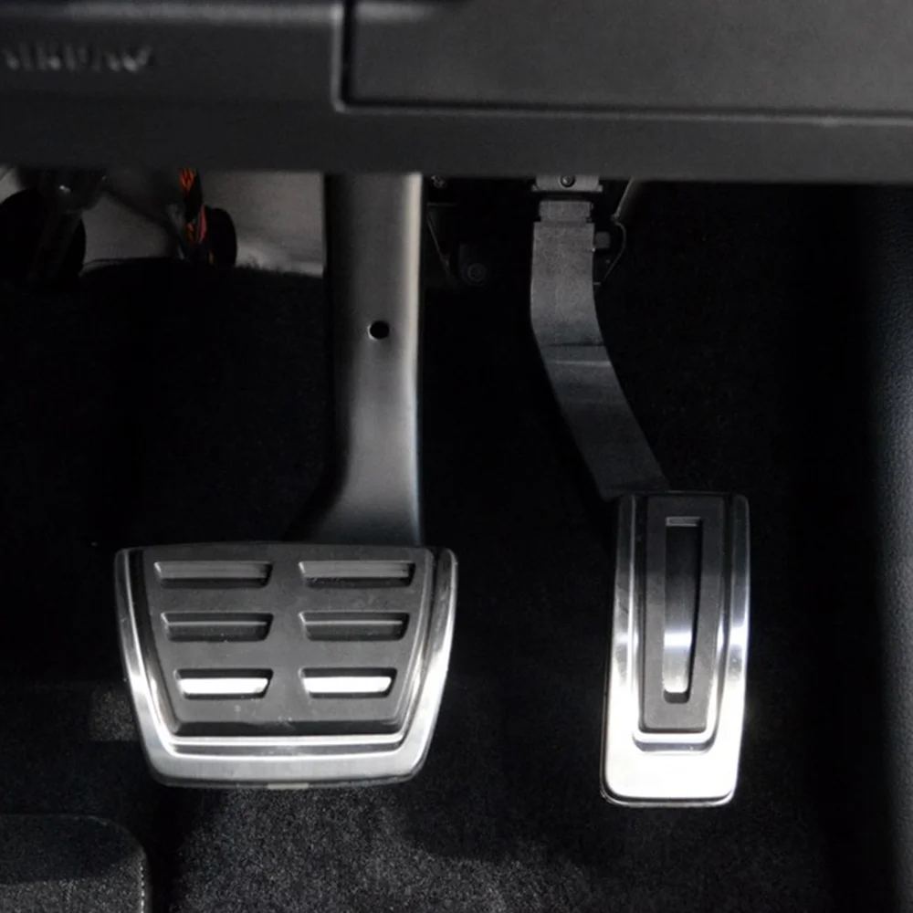 Car Styling Stainless Steel MT Pedal Pads 3pcs/set for VW Polo Jetta MK4 Bora Golf MK4 for Seat Ibiza 6K 6L 6J