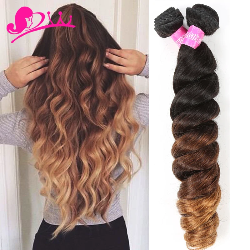 8A Aliexpress Hair Extensions Ombre Peruvian Hair Loose Wave Modern