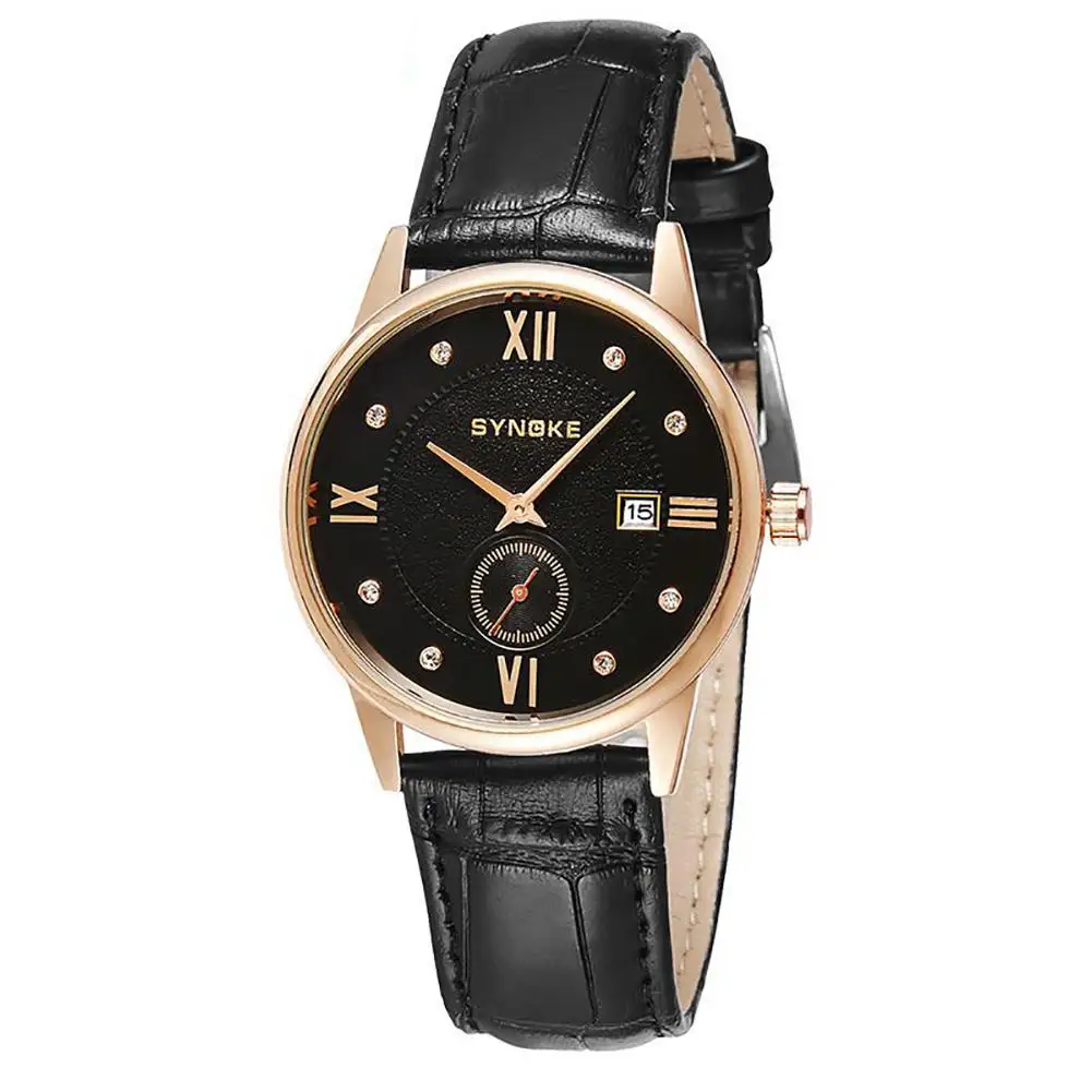 

Fashion Men Roma Number Business Waterproof Sub-Dial luxury Analog Quartz Wrist Watch dropshipping