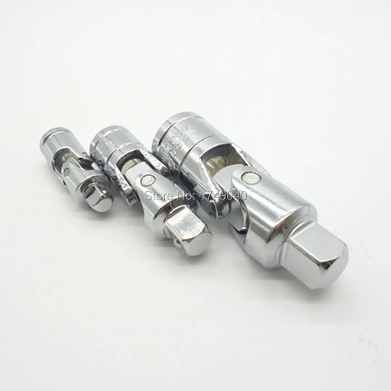 AM-TECH 3PC UNIVERSAL JOINT SOCKET ADAPTOR SET BENDY KNUCKLE 12 14 38