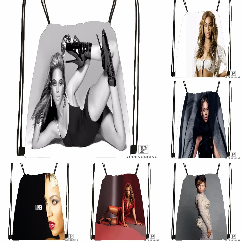 

Custom Beyonce Drawstring Backpack Bag for Man Woman Cute Daypack Kids Satchel (Black Back) 31x40cm#180531-01-04