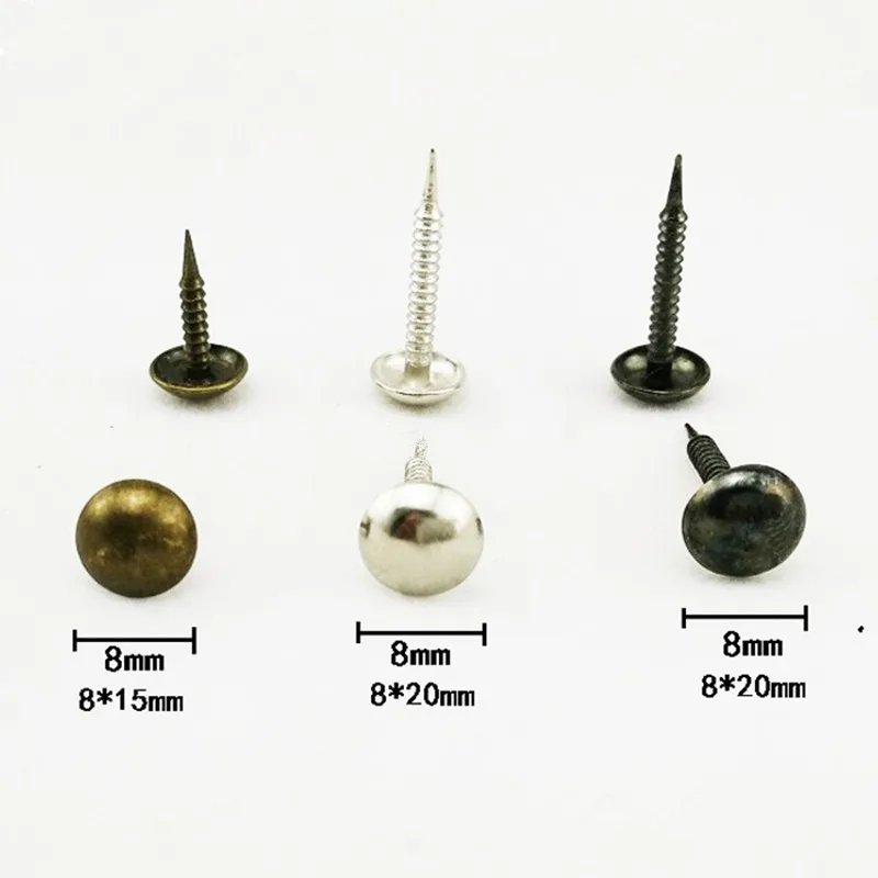 

100PCS Antique Bronze Tone Upholstery Nail Decorative Upholstery Tacks Stud Wooden Box Case Furniture Nails Pushpin Doornail