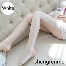 Shengrenmei, сексуальные женские прозрачные колготки, милые чулки, летние тонкие, белые, черные, с кружевным узором, чулки, Прямая поставка