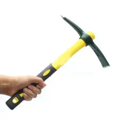 Pickaxe puxador de fibra de vidro em machado, ferramenta manual para acampamento, montanha e pequeno de jardim