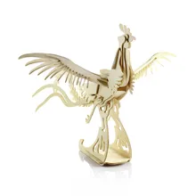 Деревянные головоломки ручной работы Развивающие игрушки для детей Diy 3d игрушка трехмерная китайская суб кровавый Феникс