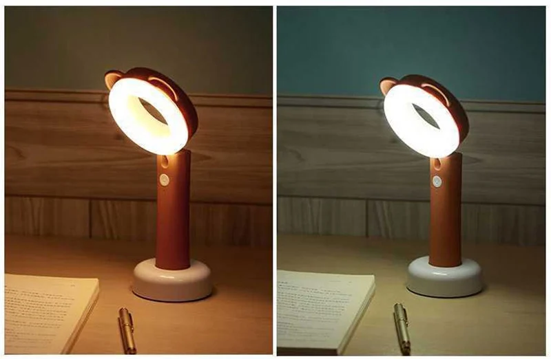 Pet LED Table Lamp USB Charging Eye Protection Desk Lamp Cute Cartoons Adjustable Children Room Bedroom Decor Reading Desk Lamp (12)